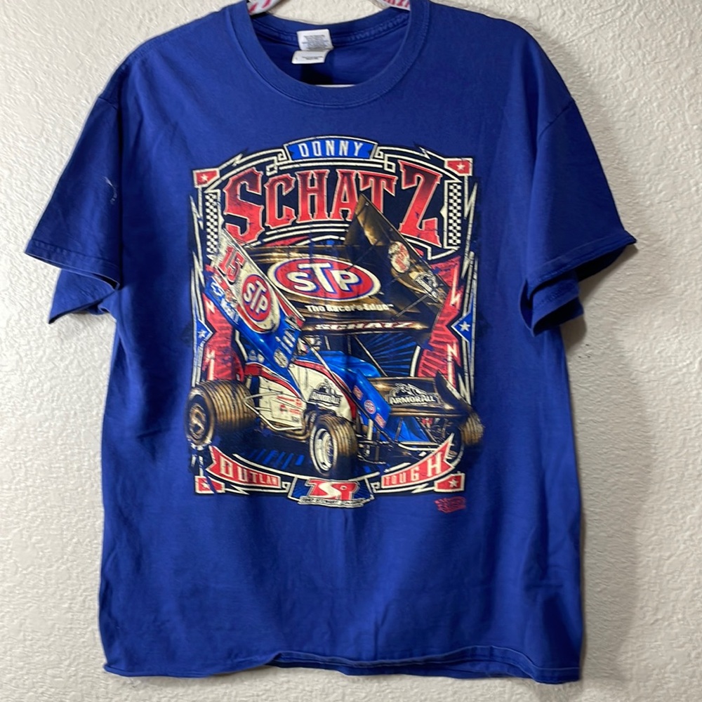 Outlaws Driver Donnie Schwyz/Tony Stewart Racing Tee Shirt. Size L.